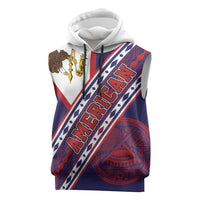 American Samoa Flag Day Sleeveless Hoodie Polynesian Tribal Tattoo Eagle Art