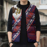 American Samoa Flag Day Sleeveless Puffer Jacket Polynesian Tribal Tattoo Eagle Art LT19 - Polynesian Pride