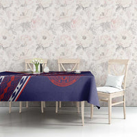 American Samoa Flag Day Tablecloth Polynesian Tribal Tattoo Eagle Art