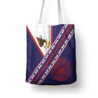 American Samoa Flag Day Tote Bag Polynesian Tribal Tattoo Eagle Art