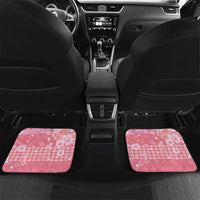 Japanese Geisha Cherry Blossom Car Mats Pink Palaka Hawaii Pattern Fusion Design