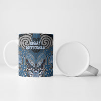 Aotearoa Iwi Ngati Mutunga Personalised Ceramic Mug Maori Kowhaiwhai Pattern
