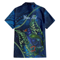 New Zealand Takahe Personalised Family Matching Mermaid Dress and Hawaiian Shirt Silver Fern Galaxy Polynesian Pattern LT22 - Polynesian Pride
