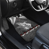 New Zealand Weka Personalised Car Mats Aotearoa Hen Silver Fern Maori Pattern