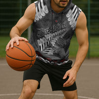 New Zealand Weka Personalised Sleeveless Hoodie Aotearoa Hen Silver Fern Maori Pattern LT22 - Polynesian Pride