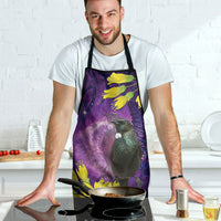New Zealand Tui Bird Matariki Apron Kowhai Flower Silver Fern Galaxy Maori Pattern