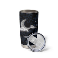 New Zealand Kakapo Matariki Personalised Tumbler Cup Pohutukawa Flower Galaxy Maori Pattern LT22 - Polynesian Pride