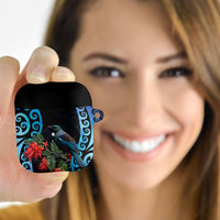 Tui Bird Kakabeak New Zealand AirPods Case Clianthus Galaxy Maori Koru Pattern