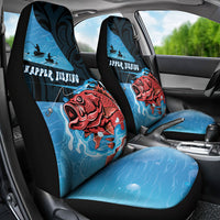 Snapper Fishing New Zealand Car Seat Cover Tamure Fish Hook Maori Pattern