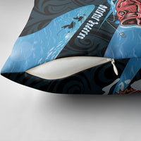 Snapper Fishing New Zealand Pillow Cover Tamure Fish Hook Maori Pattern