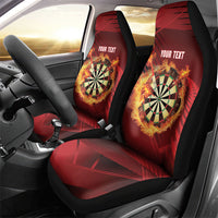 Personalised Darts New Zealand Car Seat Cover Silver Fern Red Color