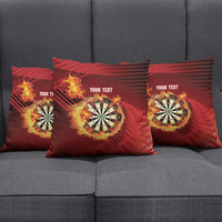 Personalised Darts New Zealand Pillow Cover Silver Fern Red Color