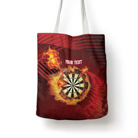 Personalised Darts New Zealand Tote Bag Silver Fern Red Color