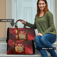 Personalised Darts New Zealand Travel Bag Silver Fern Red Color