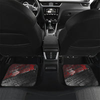 Personalised Cycling New Zealand Car Mats Aotearoa Pride Sportswear LT22 Set 2pcs - Back Red - Polynesian Pride