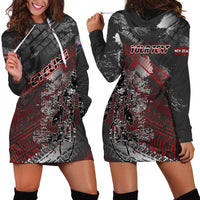 Personalised Cycling New Zealand Hoodie Dress Aotearoa Pride Sportswear LT22 - Polynesian Pride