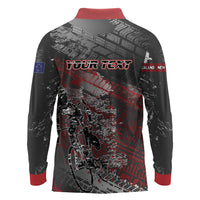 Personalised Cycling New Zealand Long Sleeve Polo Shirt Aotearoa Pride Sportswear LT22 - Polynesian Pride