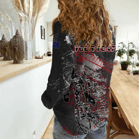 Personalised Cycling New Zealand Women Casual Shirt Aotearoa Pride Sportswear LT22 - Polynesian Pride