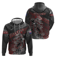Personalised Cycling New Zealand Zip Hoodie Aotearoa Pride Sportswear LT22 - Polynesian Pride