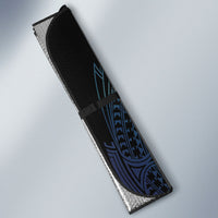 Cook Islands Maori Language Week Auto Sun Shade Tiare Maori Kuki Airani Blue Pattern LT22 - Polynesian Pride