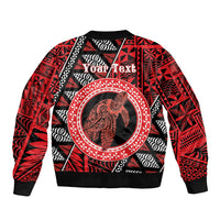 Personalised Tonga Language Week Bomber Jacket Heilala Turtle Malo E Lelei LT22 - Polynesian Pride