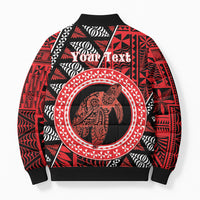 Personalised Tonga Language Week Bomber Puffer Jacket Heilala Turtle Malo E Lelei LT22 - Polynesian Pride