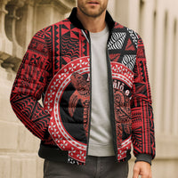 Personalised Tonga Language Week Bomber Puffer Jacket Heilala Turtle Malo E Lelei LT22 - Polynesian Pride