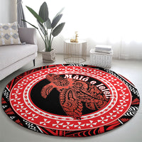Tonga Language Week Round Carpet Heilala Turtle Malo E Lelei LT22 - Polynesian Pride