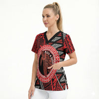 Personalised Tonga Language Week Scrub Top Heilala Turtle Malo E Lelei LT22 - Polynesian Pride