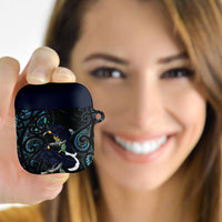 New Zealand Huia Bird AirPods Case Paua Shell Maori Pattern