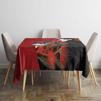 Kiwi New Zealand Personalised Tablecloth NZ Map Pohutukawa Fern Maori Pattern