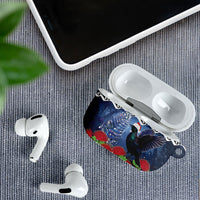 New Zealand Tui Bird Christmas AirPods Case Pohutukawa Xmas Tree Meri Kirihimete LT22 - Polynesian Pride