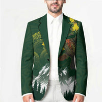 Kea Bird Kowhai New Zealand Blazer Mountain Landscape Maori Art