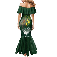 Kea Bird Kowhai New Zealand Mermaid Dress Mountain Landscape Maori Art LT22 - Polynesian Pride