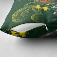 Kea Bird Kowhai New Zealand Pillow Cover Mountain Landscape Maori Art LT22 - Polynesian Pride