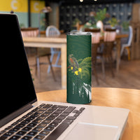 Kea Bird Kowhai New Zealand Skinny Tumbler Mountain Landscape Maori Art LT22 - Polynesian Pride
