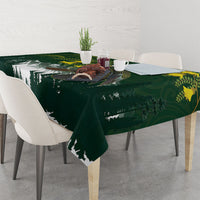 Kea Bird Kowhai New Zealand Tablecloth Mountain Landscape Maori Art