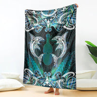 New Zealand Kotiate Weapon Blanket Aotearoa Mango Paua Shell Maori Pattern LT22 - Polynesian Pride
