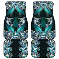 New Zealand Kotiate Weapon Car Mats Aotearoa Mango Paua Shell Maori Pattern LT22 - Polynesian Pride