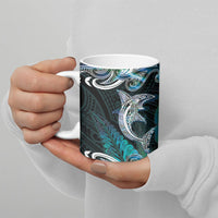New Zealand Kotiate Weapon Ceramic Mug Aotearoa Mango Paua Shell Maori Pattern LT22 - Polynesian Pride