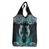 New Zealand Kotiate Weapon Grocery Bag Aotearoa Mango Paua Shell Maori Pattern LT22 - Polynesian Pride