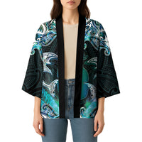 New Zealand Kotiate Weapon Kimono Aotearoa Mango Paua Shell Maori Pattern LT22 - Polynesian Pride
