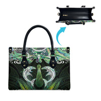 New Zealand Mere Pounamu Weapon Leather Bag Aotearoa Mango Paua Shell Maori Pattern LT22 - Polynesian Pride