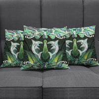 New Zealand Mere Pounamu Weapon Pillow Cover Aotearoa Mango Paua Shell Maori Pattern LT22 - Polynesian Pride