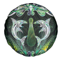 New Zealand Mere Pounamu Weapon Spare Tire Cover Aotearoa Mango Paua Shell Maori Pattern LT22 - Polynesian Pride