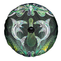 New Zealand Mere Pounamu Weapon Spare Tire Cover Aotearoa Mango Paua Shell Maori Pattern LT22 - Polynesian Pride
