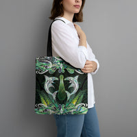 New Zealand Mere Pounamu Weapon Tote Bag Aotearoa Mango Paua Shell Maori Pattern LT22 - Polynesian Pride