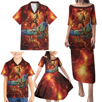 New Zealand Kea Bird Matariki Personalised Family Matching Puletasi and Hawaiian Shirt Silver Fern Maori Pattern LT22 - Polynesian Pride