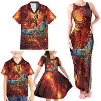 New Zealand Kea Bird Matariki Personalised Family Matching Tank Maxi Dress and Hawaiian Shirt Silver Fern Maori Pattern LT22 - Polynesian Pride