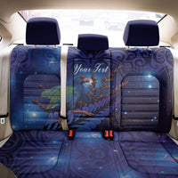 Takahe New Zealand Personalised Back Car Seat Cover Harakeke Silver Fern Maori Pattern